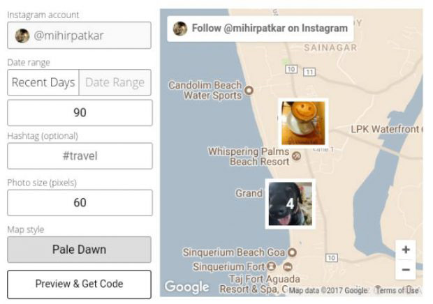 نمایش تصاویر بر روی نقشه