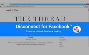 افزونه Disconnect Facebook