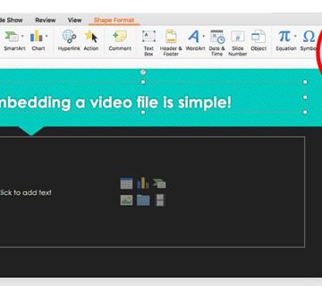 اضافه کردن ویدئو به پاورپوینت