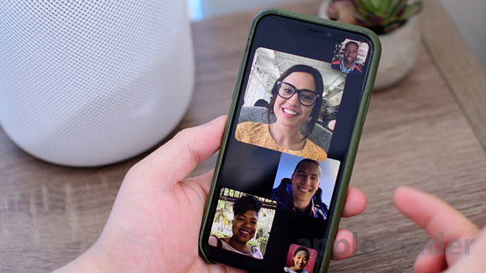 آموزش تماس گروهی در FaceTime