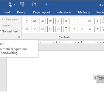 آموزش فرمول نویسی در word