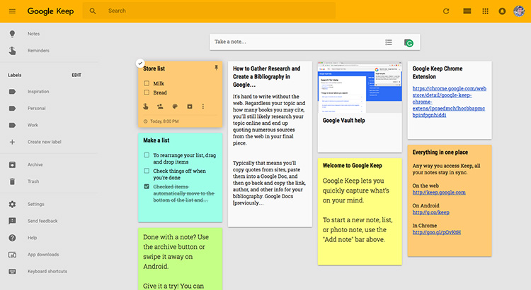 دانلود اپلیکیشن Google Keep
