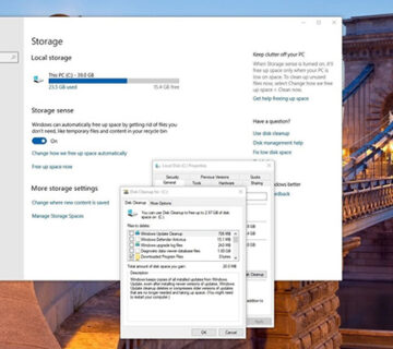 نحوه حذف فولدر Windows old
