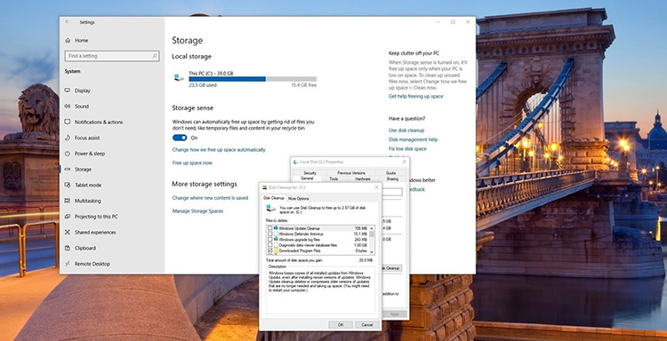 نحوه حذف فولدر Windows old