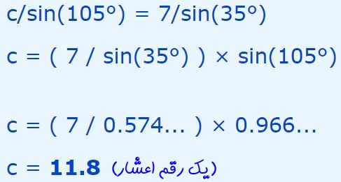 قانون سینوس ها به بیان ساده