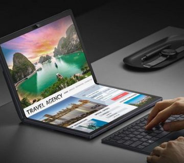 اولین لپ تاپ تاشوی سامسونگ با نمایشگر OLED